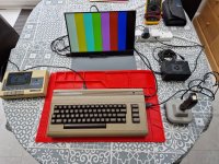 Commodore 64 An old computer cassette player for loading games, missing  cable, I don't know if it's working
