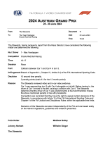 2024 Austrian Grand Prix - Infringement - Car 1 - Causing a collision.png